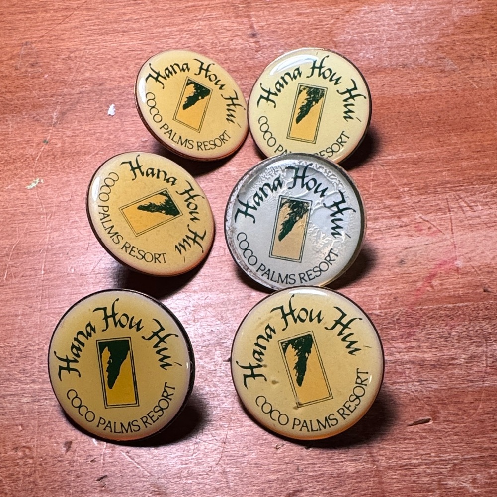 Hana Hou Hui Coco Palms Resort Pins